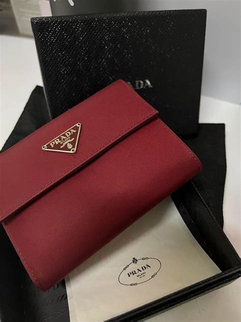 prada tessuto bi fold wallet|authentic prada wallet.